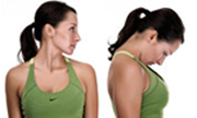 exercise model doing chin exercise